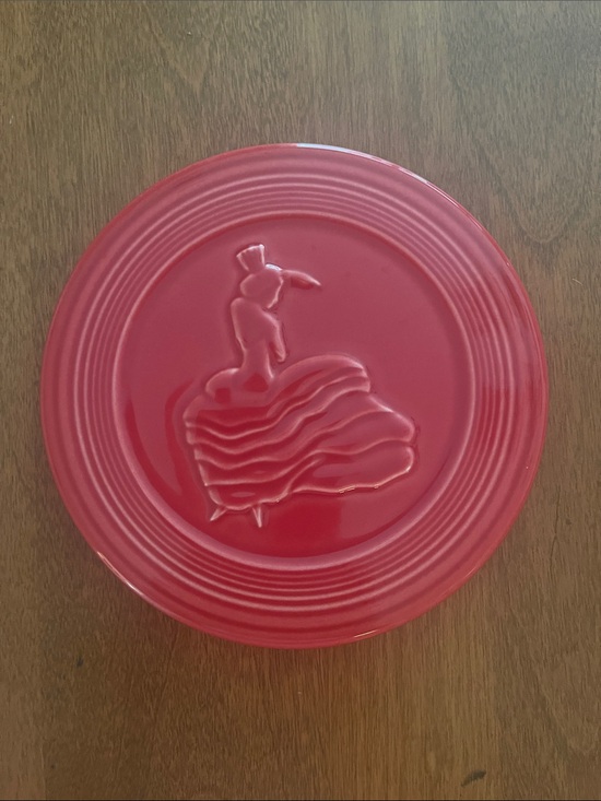 Fiestaware Other - Fiestaware Trivet Red Scarlet Fiesta Flamenco Logo Dancing Lady Hot Plate